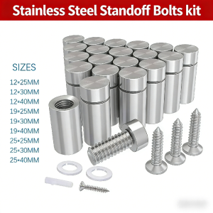 Stainless Steel Disconnect Standoff Bolts kit Mount Advertising Bolt Signage Bolt Glass Fasteners