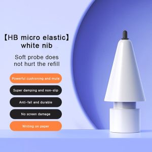 Slient Nibs For Apple Pencil 1st 2nd Generation Soft Rubber HB 2B Tips Mute Wear-resistant Elastic