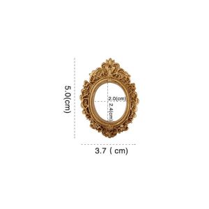 YOUSHI TOP Mộc mạc Khung ảnh bằng nhựa Thu nhỏ Tự làm Gương mẫu nhỏ Đa năng 3D Đạo cụ gương mini Phụ kiện trang sức