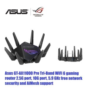 ASUS ROG Rapture GT-AC2900&GT-AC5300&GT-AX6000&GT-AX11000 PRO&GT-AXE11000&GT-AXE16000&GT-BE98 BE25000 Tri-Band WiFi 6&6E&7 Ai-Mesh RGB Gaming Router