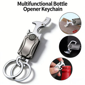 Practical Gift for Men | Multitool Keychain with Bottle Opener Motorcycle key Ring
