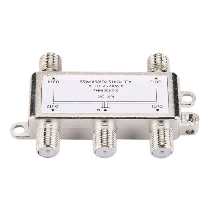5-2400MHz Way HD Digital Coax Cable Splitter Channel Satellite