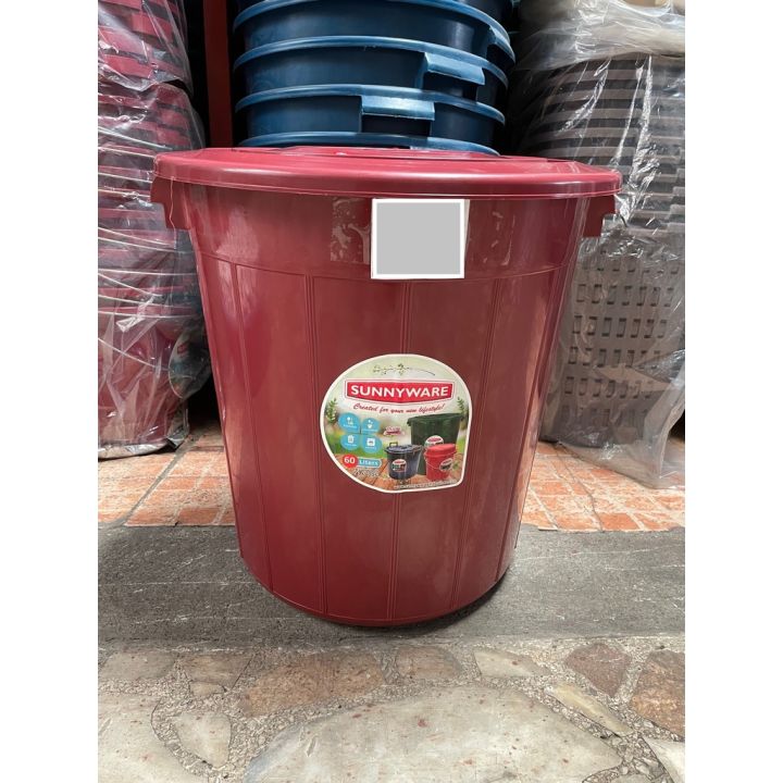 Water Container Drum Waste Bin Feeds Dogfood 125L with Cover | Lazada PH