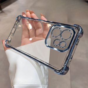 Luxury Plating Case For OPPO Reno 15 Pro Reno 15F Clear Shockproof Camera Protection Cover