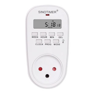 Thailand Plug-in Outlet Digital Timer Plug 7 Days Weekly Programmable Plug Timer Switch Countdown Socket 220V Timers Module Trig