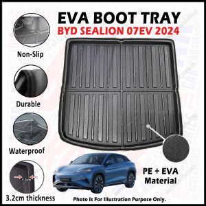 BYD Sealion 07EV 2024-Present EVA Copolymer Boot Tray Luggage Cargo Trunk Tray Dulang But Kereta 汽车后备箱垫 Waterproof Durable Non-Slip Custom-Fit Easy To Clean Easy Install Temperature Resistant