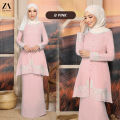 ZOE ARISSA BAJU RAYA 2025 Jenna Kurung – Elegant and Stylish Baju Kurung Raya 2025 (A Dusty Pink, B Pink) | Feminine; Embroidered; Glamorous; Sophisticated; Effortless [During Period Hari Raya Celebrations 2025] Exquisite Available in Size: 38 and 40. 