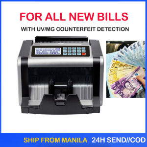 Money Bill Counter Money Detector with UV/MG Counterfeit Detection Automatic MultiCurrency cash registe Electronic