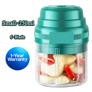 Portable Electric Mini Food Processor with 6-Blade Design - Garlic Vegetable & Meat Chopper