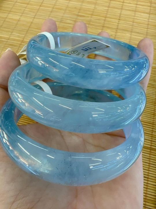 [HÀNG XỊN TỰ NHIÊN CÓ KIỂM ĐỊNH] VÒNG TAY ĐÁ AQUA MARINE THIÊN NHIÊN XANH NGỌC SIZE 55 - 62 BẢN HẸ -  NGUYÊN KHỐI CÓ GIẤY KIỂM ĐỊNH CHẤT LƯỢNG ĐÁ HÌNH CHỤP THẬT TỪ PHÚC AN STORE