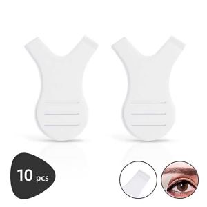 10PCS Keratin eyelash perm Y Curved eyelash brush Eyelash Extension Brush Auxiliary Tool Hot Curling Brush Grafting tools