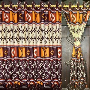 gorden smokring jendela pendek ukuran tinggi 120cm