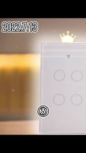 SDSXMOES Smart Glass Panel Switch Smart Life/Tuya App Multi-Control Association Voice Control with AlexaHome1/2/3/4 GangFYK