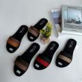 Sandal Wanita Dewasa Slop Rajut Bisban Terbaru Kombinasi Warna Kekinian Tanpa Hak. 