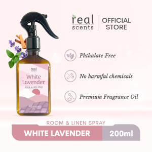 Real Scents White Lavender Room and Linen Spray 200ml