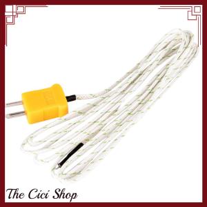[The Cici Shop] เซ็นเซอร์โพรบเทอร์โมคัปเปิลประเภท K 1M/2m/3M สำหรับเครื่องวัดอุณหภูมิแบบดิจิตอล