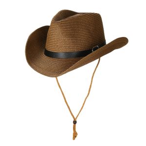 FLORI UV Protection Western Cowboy Hat Wide Brim Breathable Sun Hat Fashion Casual Beach Cap Men Women