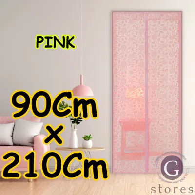 Tirai Magnet Premium Mesh Anti Nyamuk Gorden Magnet Anti Nyamuk Serangga Motif Bunga