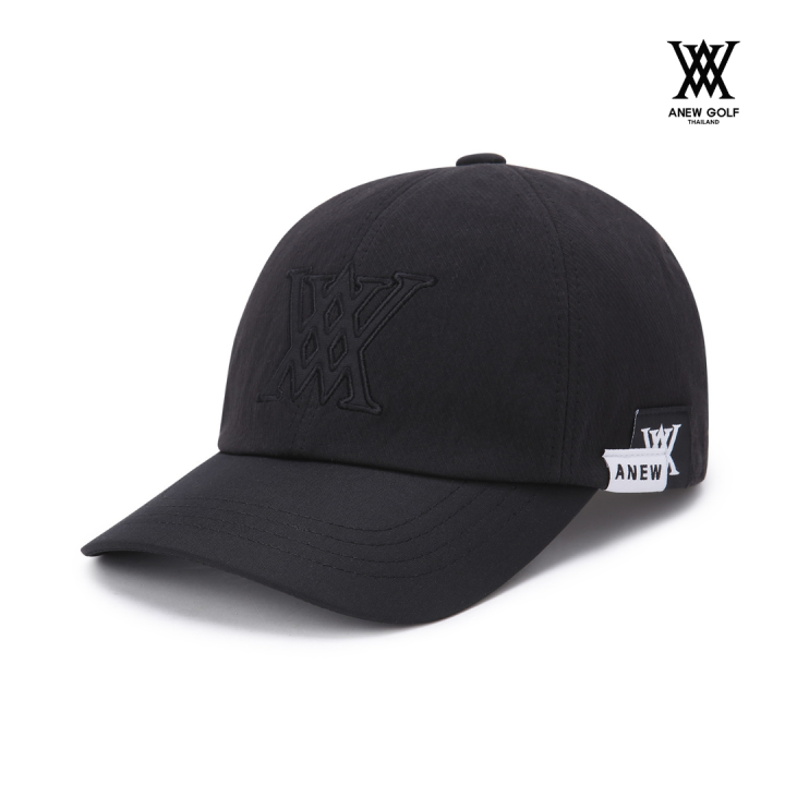ANEW Golf Unisex Monogram Suede Ball Cap - Black