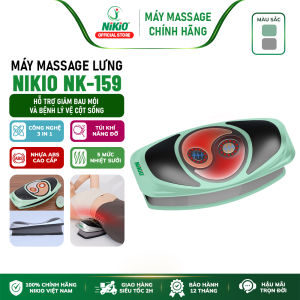 Máy massage lưng Nikio NK-158 - Thiết bị kéo giãn cột sống lưng Công nghệ 5in1 massage giảm đau nhức lưng