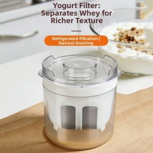 LEKGAVD Fine Mesh Yogurt Strainer Quick Strain Food Grade Cheese Strainer Greek Yogurt Stainless Steel Food Strainer Yogurt Making