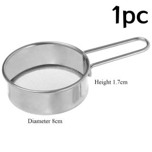 Stainless Steel Flour Sieve Fine Mesh Sifter Baking Flour Sifter with Handle Handheld Powder Mesh Sieve for Sugar Cocoa Matcha