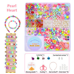 Baby Shine DIY Meronce Anak Mainan Meronce Manik-Manik Gelang DIY Beads Gelang Kalung