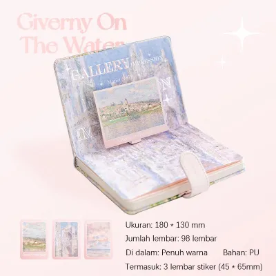 Full Color Buku Diary Nature Pemandangan Korea Vintage Lucu / Notebook / Buku Catatan Unik Penutup