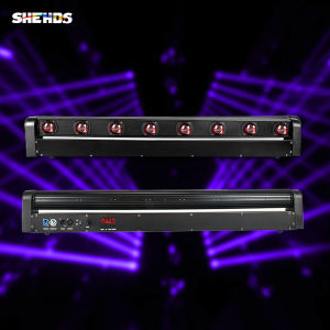 SHEHDS LED Beam 8x12W RGBW Moving Head Light Stage Light DMX512 DJ Equipment Stage Light Party Light Stage Strobe Light Disco Technology Light For Party Disco Club Pub KTV