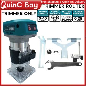MAKITA DRT50Z 18V Brushless Trimmer Router 6 Speed Electric Wood 3000rpm Cordless 6mm 8mm DRT50ZJX9