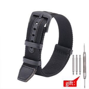 18mm 20mm 22mm Premium Nylon Leather Strap for Rolex/Omega/Seiko Straight Interface Watch Band for NATO Men Canvas Bracelet