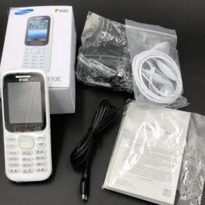 B30E Basic Dual SIM 2G GSM Feature Phone for Seniors - Keypad Non-Smart Black White Blue