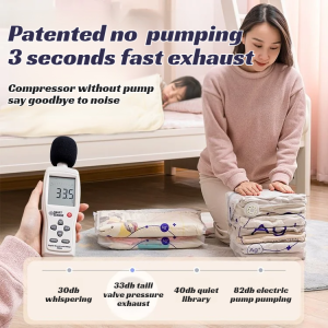Clothes Box Leak-proof No Pumping Vacuum Bag Vacuum Compression 3d Stereoscopic 3-second Quick-rowing