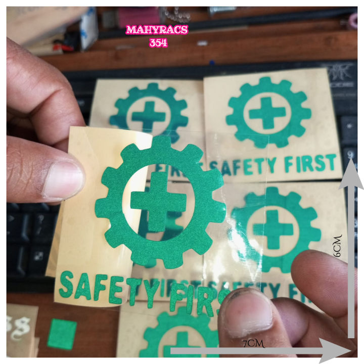 10 Pcs CUTTING STICKER K3,SAFETY FIRST, UTAMAKAN KESELAMATAN DAN ...