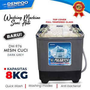 Mesin Cuci 2 Tabung DENPOO - DW 976