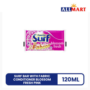 Surf Bar with Fabric Conditioner Blossom Fresh Pink 120g - AllMart Online Grocery