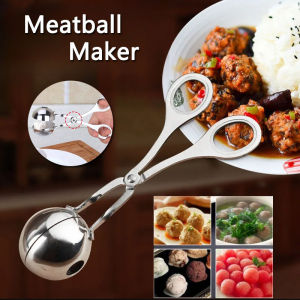 Meatball Maker Clip Stainless Steel Non Stick Stuffed Meat Baller Tongs Spoon Shaper Cooking Scoop