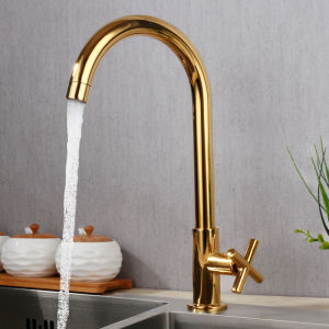 Kitchen Faucet Basin Sink Faucet Stainless Steel Mixing Sink Tap Spray Single Cold Water Mixer Kitchen Water Tap
