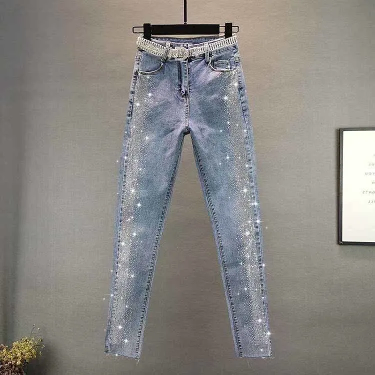 Jeans Woman High Waisted sexy Skinny Pant Streetwear 2022 Fashion Women  Casual Pocket zipper Pencil Pants Denim Trousers
