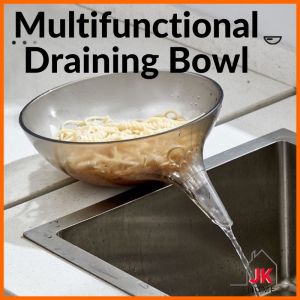 RMK Multifunctional Draining Bowl Food Strainers Multifunction Kitchen Vegetable Wash Fruit Wash Pelbagai Fungsi