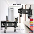 Bracket TV LED LCD 55 50 47 46 43 42 40 32 Inch 2 Arah Universal Breket TV Briket TV Braket TV Gantungan TV Bisa Nunduk Sharp Coocaa Changhong Hisense Toshiba. 