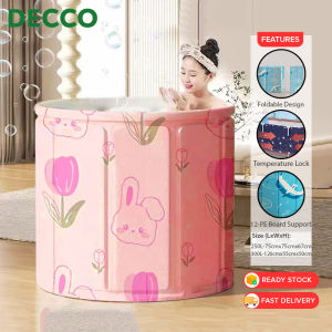 DECCO 250L/300L Folding Bath Bucket & Cushion Bathtub Household Thickening Free Inflatable Spa Bath Mandi Kid Adult Kolam Tab Mandi - Fulfilled by DECCO SHOP