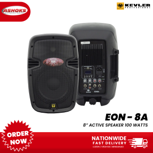Kevler EON-8A 8” 2 Way Full Range Active Speaker 100W AMP with USB FM and Bluetooth | 1pc