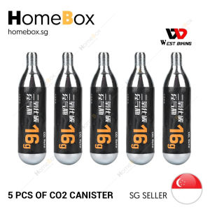 [HomeBox] West Biking 16g Threaded CO2 Cannister Cartridges Canister Bundle of 5/10/20 pcs (Singapore Local Stock)