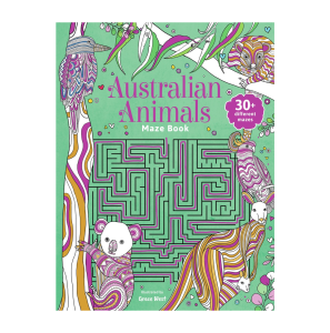 Australian Animals Colouring And Maze Fun Activity Book For Kids