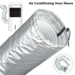 COMEINSTORE20E2 1Set Waterproof Portable Air Conditioner Hose Cover Dustproof Heat Resistant Air Conditioner Hose Insulation Sleeve Durable Adjustable Hose Insulator Sleeve for Portable Air Conditioning Hose