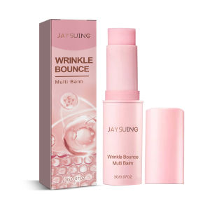 Jaysuing Wrinkle Bounce Multi Balm Collagen Deep Moisturizing Anti-Wrinkle Brighten Dull Skin Tone Balm Stick Firming Forehead Lines Nasolabial Folds Shrinkle Pores Fade Fine Lines Soothes The Skin Enhances Skin Radiance Skin Care 3g