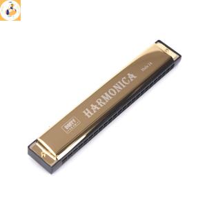 EOY 24 Hole Key Of C Play Harmonica Tremolo Harmonica Mouth Organ Double Row Blues