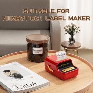 【Round Label】NIIMBOT B1/B1Pro/B2/B2Pro/B21/B21Pro/B3S/B31/B4 Round Label Sticker Waterproof Oil Proof Food Baking Thermal Label Paper