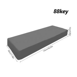 ผ้าคลุมกันฝุ่นสำหรับเปียโนดิจิตอลอิเล็กทรอนิกส์ ผ้าบางเบาและบาง ระบายอากาศได้ ปกแป้นพิมพ์ ป้องกันรังสีความร้อน 61 หรือ 88 คีย์